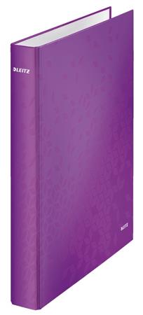 LEITZ Kroužkový pořadač WOW, A4+, 2DR/25mm, purpurová