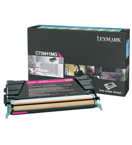 Lexmark C736, X736, X738 Magenta High Yield Return Programme Toner Cartridge (10K)