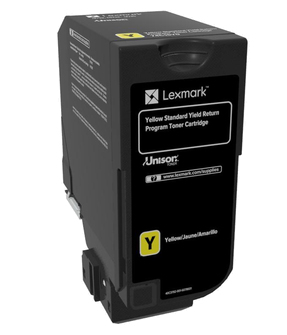 Lexmark CS720, CS725, CX725 Yellow Standard Yield Return Programme Toner Cartridge - 7 000 stran