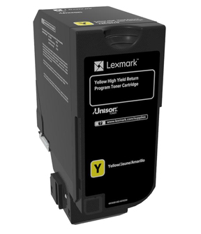 Lexmark CS725 Yellow High Yield Return Programme Toner Cartridge - 12 000 stran