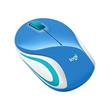 Logitech myš Wireless Mini Mouse M187, optická, 2 tlačítka, modrá,1000dpi