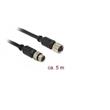 Navilock Extensions cable M8 male > M8 female waterproof 5 m for M8 GNSS receiver