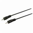 Nedis CAGP21000BK10 - Stereofonní Audio Kabel | 2,5 mm Zástrčka - 2,5 mm Zástrčka | 1 m | Černá barva