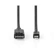 Nedis CCGB37404BK20 - Mini DisplayPort – DisplayPort 1.4 kabel | Mini DP Zástrčka - DP Zástrčka | 2 m | Černá