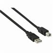 Nedis CCGP60100BK05 - USB 2.0 kabel | A Zástrčka - B Zástrčka | 0,5 m | Černá barva