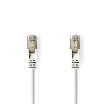 Nedis CCGP85111WT10 - Síťový kabel CAT5e F/UTP | RJ45 (8P8C) Zástrčka – RJ45 (8P8C) Zástrčka | 1 m | Bílá barva