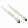 Nedis CSGP40020WT15 - Koaxiální Kabel 120 dB | IEC (Koaxiální) Zástrčka - IEC (Koaxiální) Zásuvka | 1,5 m | Bílá barva