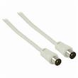 Nedis CSGP40200WT15 - Koaxiální Kabel 90 dB | IEC (Koaxiální) Zástrčka - IEC (Koaxiální) Zástrčka | 1,5 m | Bílá barva