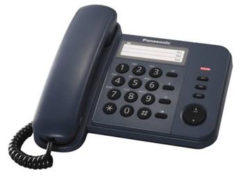 Panasonic KX-TS520FXC - jednolinkový telefon, modrý