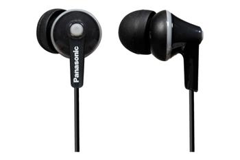 Panasonic RP-HJE125E-K, drátové sluchátka, do uší, 3 velikosti nástavců do uší, 3,5mm jack, kabel 1,1m, černá