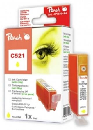 PEACH kompatibilní cartridge Canon CLI-521Y, Yellow, 10 ml