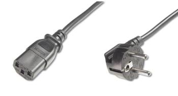 PremiumCord napájecí kabel 240V, délka 1m CEE7 pravoúhlý/IEC C13