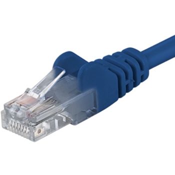 Premiumcord Patch kabel CAT6a S-FTP, RJ45-RJ45, AWG 26/7 10m modrá