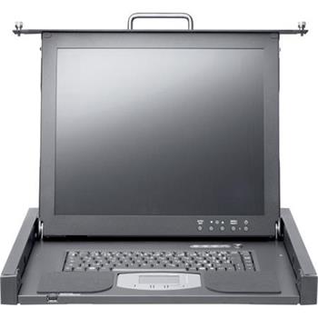 RC25 43cm/17" TFT 1U F French 1280x1024,keyboard/touchpad,front USB incl. RMK, cable, cable arm, docu. opt. KVM switch i