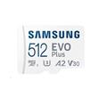 Samsung EVO Plus/micro SDXC/512GB/130MBps/UHS-I U3 / Class 10/+ Adaptér