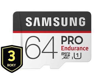 Samsung Micro SDHC karta 64GB PRO Endurance + SD adaptér