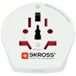 Skross SKR1500211E - Cestovní Adaptér Svět-na-Evropa Zemněný, bílý
