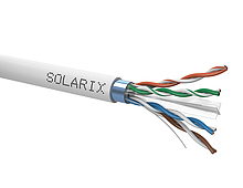Solarix Instalační kabel CAT6 FTP PVC Eca 500m/cívka