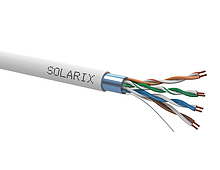 Solarix Kabel licna CAT5E FTP PVC šedý 305m/box