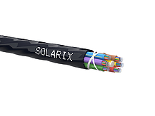 Solarix Zafukovací kabel MICRO Solarix, 144vl 9/125 HDPE Fca černý SXKO-MICRO-144-OS-HDPE