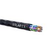 Solarix Zafukovací kabel MICRO Solarix, 144vl 9/125 HDPE Fca černý SXKO-MICRO-144-OS-HDPE