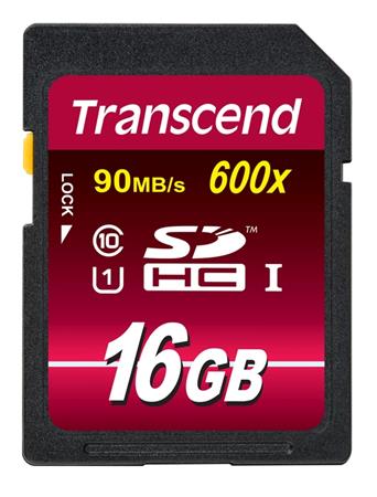 Transcend 16GB SDHC (Class 10) UHS-I 600x (Ultimat