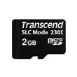 Transcend 2GB microSD230I 3D TLC (SLC mode) průmyslová paměťová karta, 22MB/s R, 21MB/s W, černá