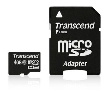 Transcend 4GB microSDHC Card Class 2 (SD