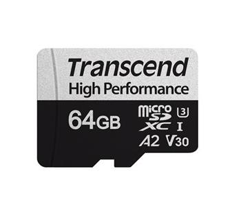 Transcend 64GB microSDXC 330S UHS-I U3 V30 A2 (Cla
