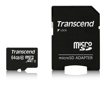 Transcend 64GB microSDXC (Class 10) paměťová karta