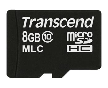 Transcend 8GB microSDHC (Class 10) MLC průmyslová