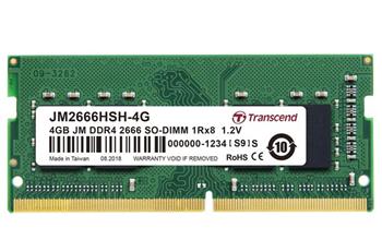 Transcend paměť 4GB (JetRam) SODIMM DDR4 2666 1Rx8