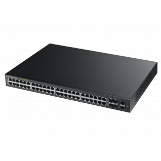 Zyxel GS2210-48HP, 50-port Managed Layer2+ Gigabit Ethernet switch, - repase